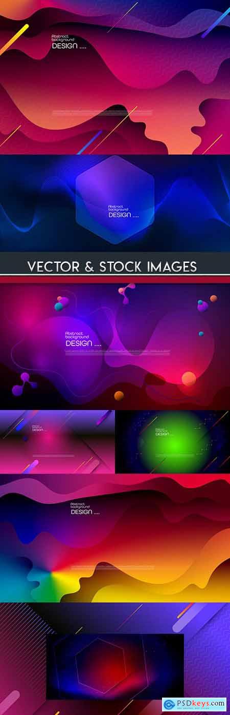 Dynamic gradient background abstract geometric