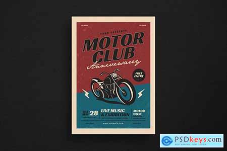 Motorclub Anniversary Flyer