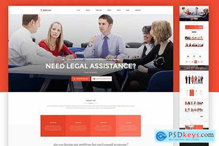 Lawyer Web Template - PSD