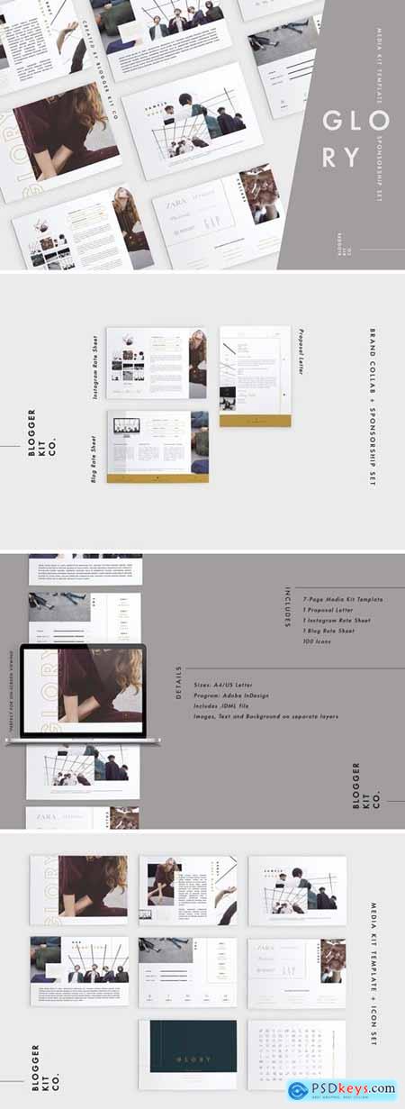 Media Kit Template Set 10 Pages Adobe InDesign