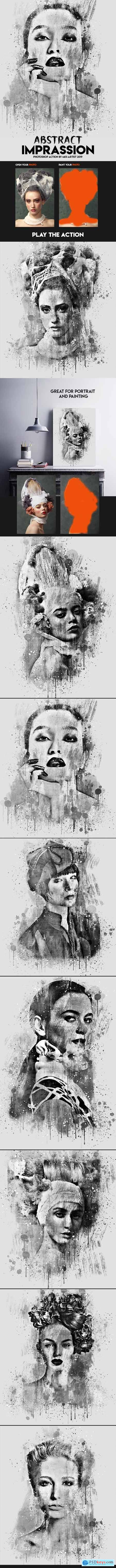 Graphicriver Abstract Imprassion Ink Photoshop Action