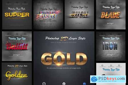 3D Bundle Photoshop Layer Style