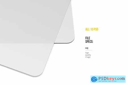 10 PSD Plastic Card mockup
