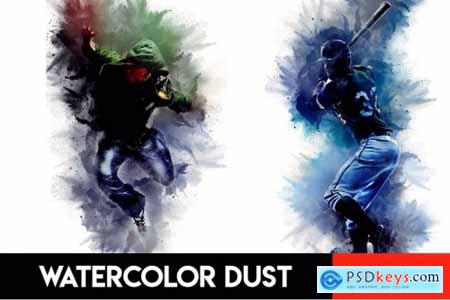 Watercolor Dust Photoshop Action