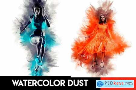 Watercolor Dust Photoshop Action