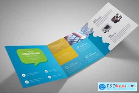 Business Square Trifold Brochure 3577314