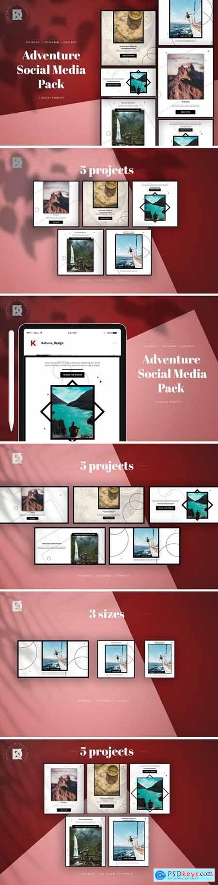 Adventure Dark Elegant Social Media Pack