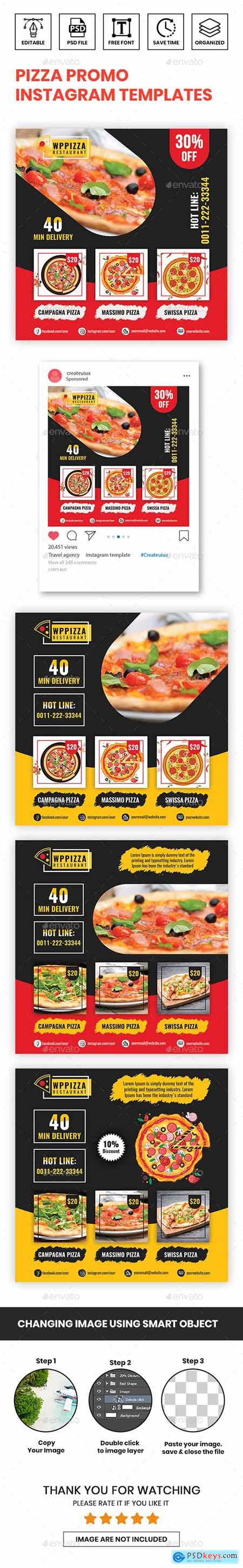 Pizza Promo Instagram Templates