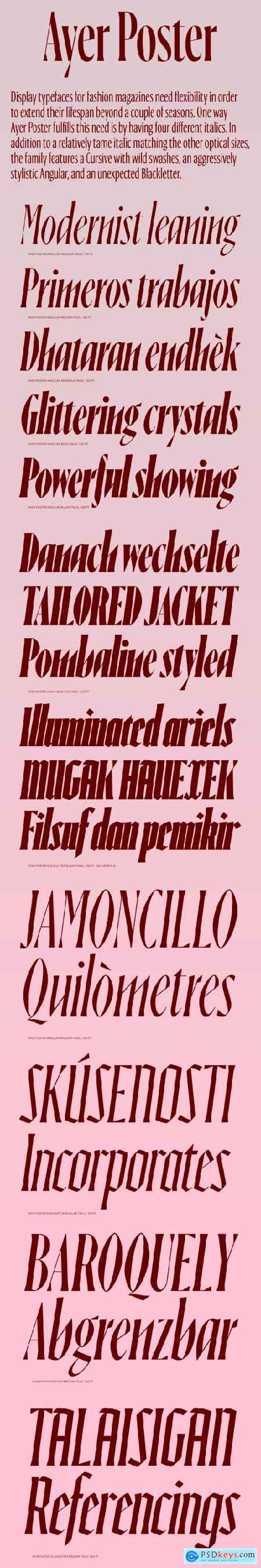 Ayer Poster Angular Font Family
