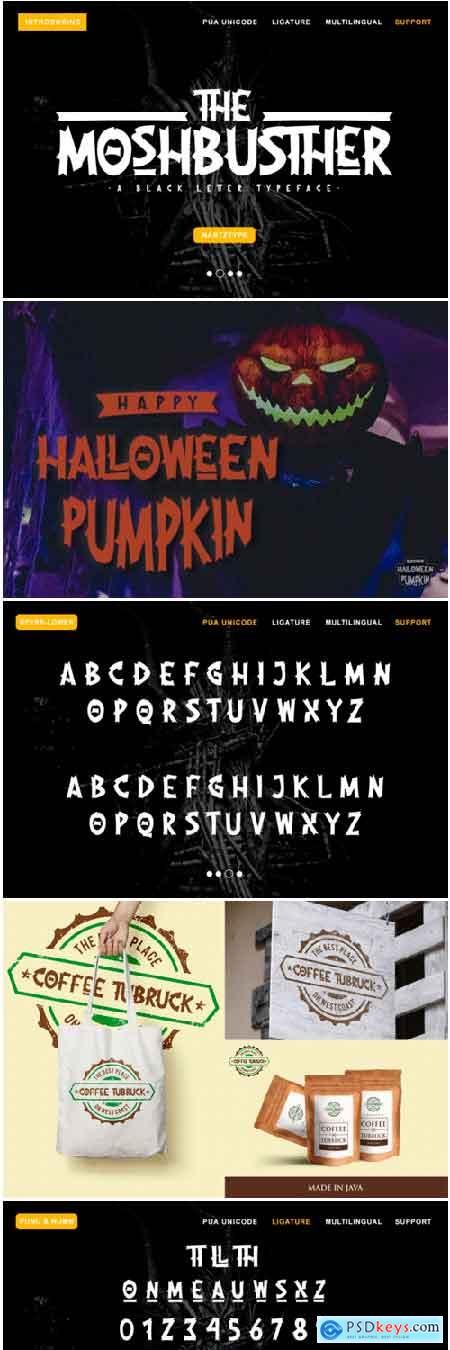 The Moshbusther Font