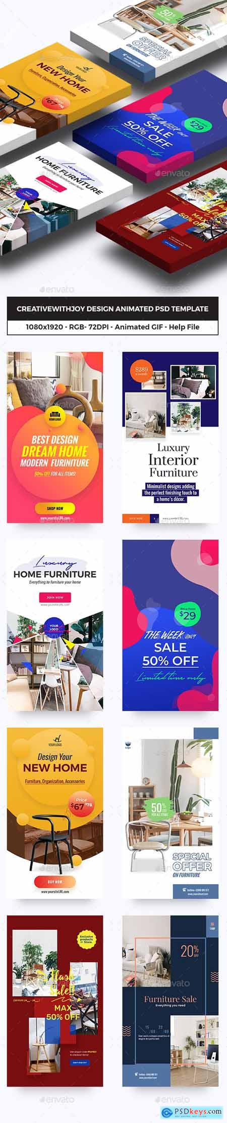 Furniture, Decor Animated GIFs Instagram Stories