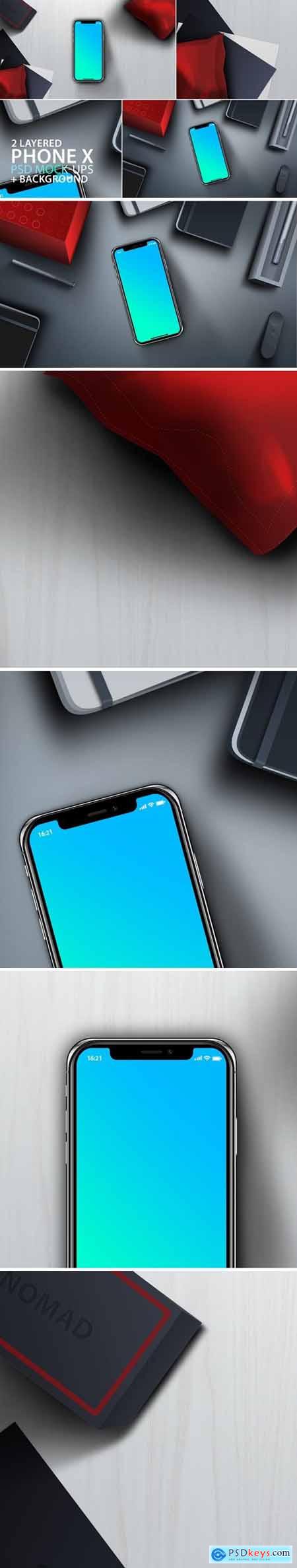 Phone Mock-ups with Background