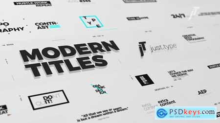 Videohive Just Type Modern Titles