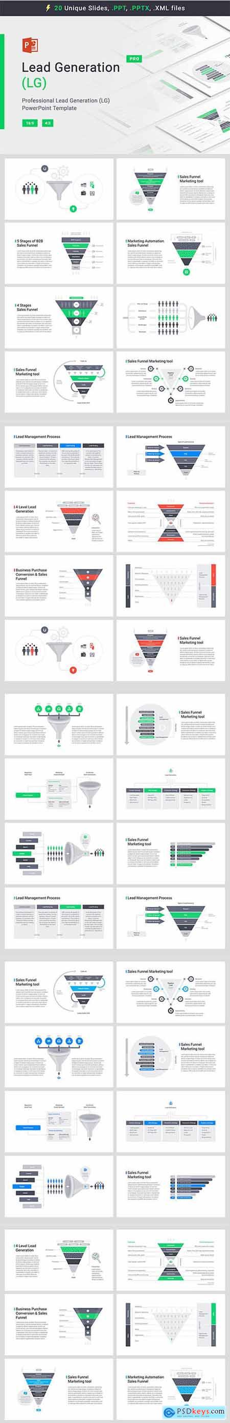 Lead Generation Powerpoint, Keynote and Google Slides Templates