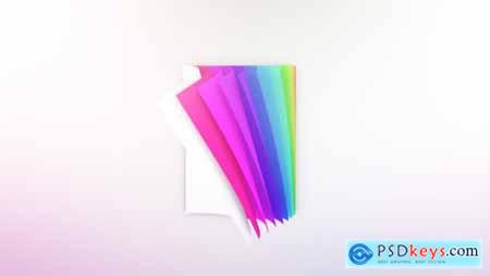 Videohive Colorful Pages Logo Reveal