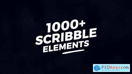 Videohive 1000 Scribble Elements V2