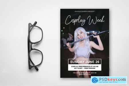 Cosplay flyer template