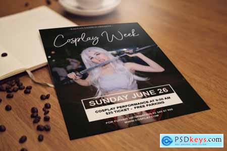Cosplay flyer template