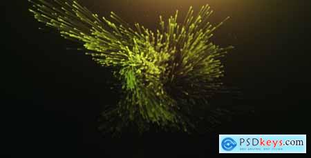 Videohive Organic Particles Logo Reveal II