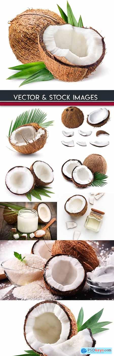 Coconut and milk tropical useful dessert