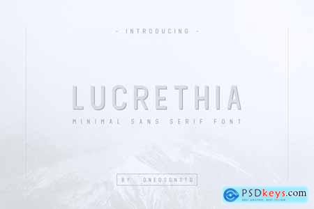 LUCRETHIA - Minimal Sans Serif Fonts 3855192