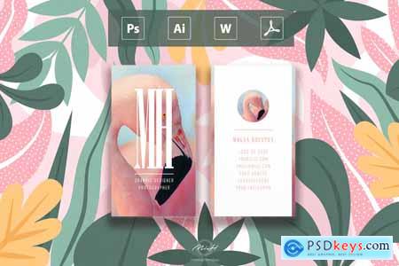 Flamingo Bussiness Card Template 3856601