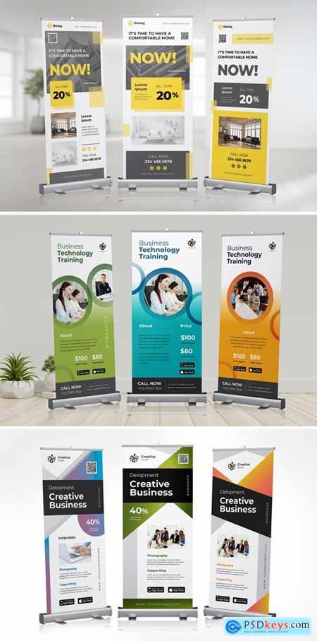 Roll Up Banner Creative Business Promotion
