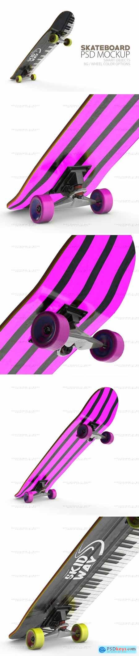 Skateboard Layered PSD Mock-ups