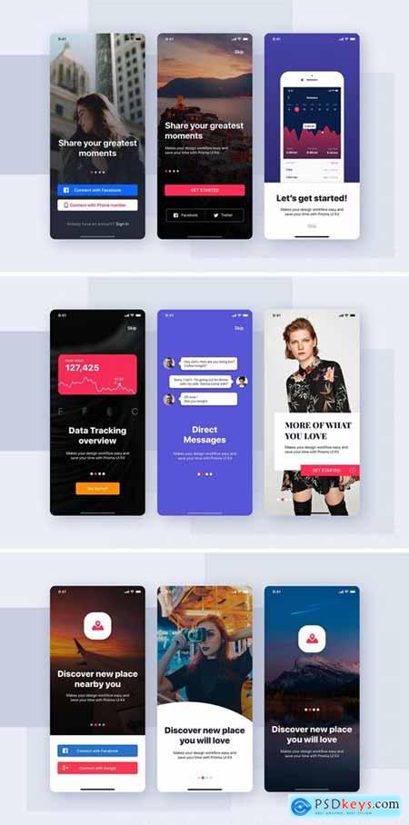 Walkthrough Mobile Interface Template