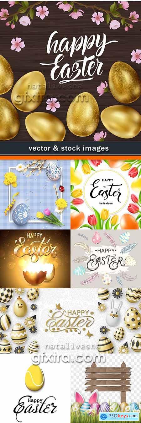 Happy Easter decorative illustration design elements 20