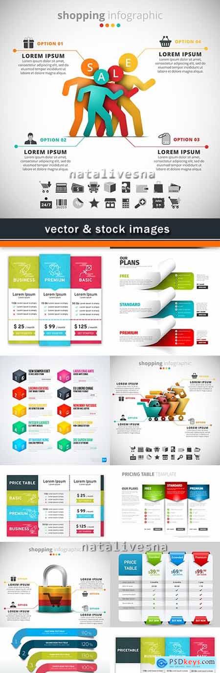 Business infographics options elements collection 49