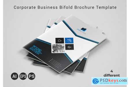 Corporate Business Bifold Brochure Template 3589117
