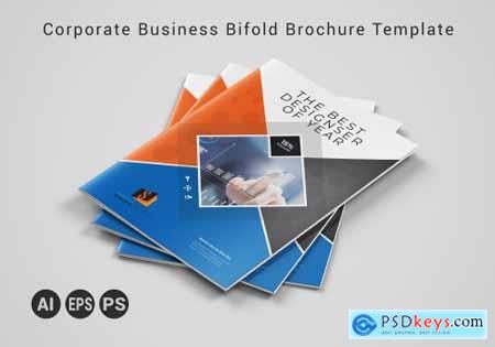Corporate Business Bifold Brochure Template 3589114