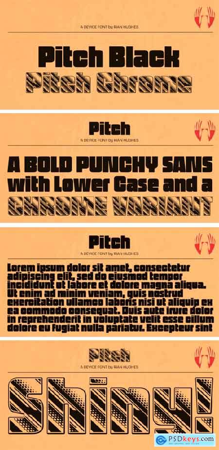 Pitch Font Family