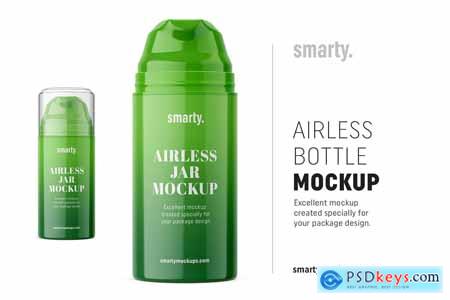 Plastic airless bottle mockup 3349268