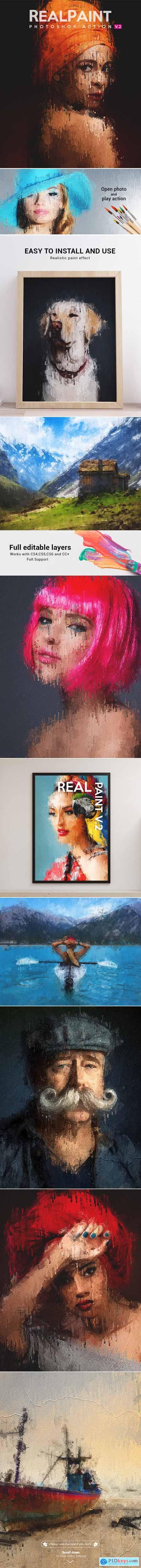 Real Paint V.2 - Photoshop Action 23951125