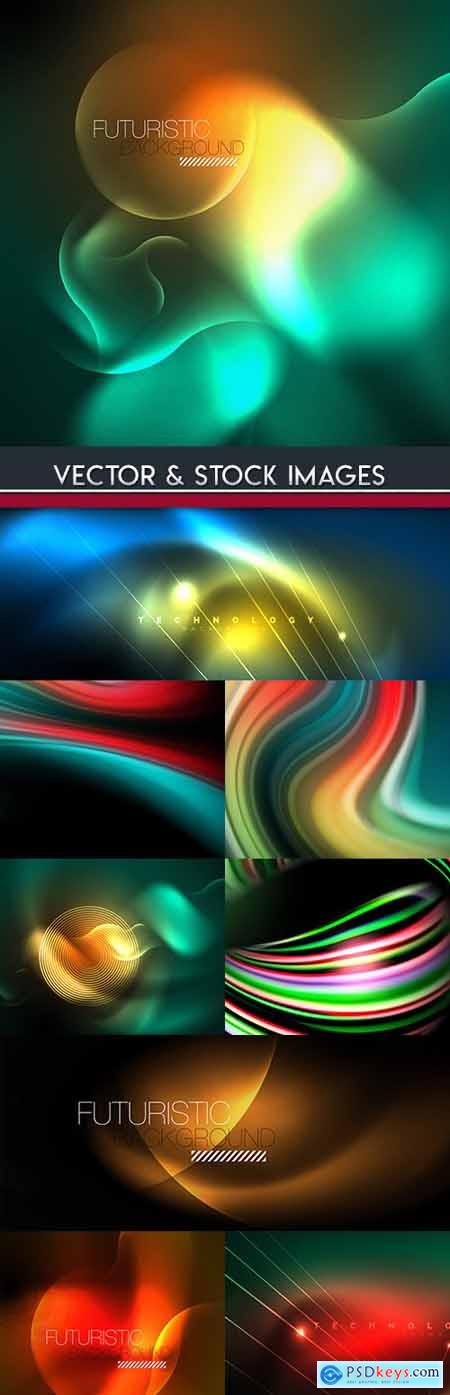 Light abstract technology effect bright background