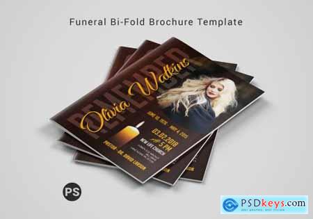 Funeral Bi-fold Brochure Template