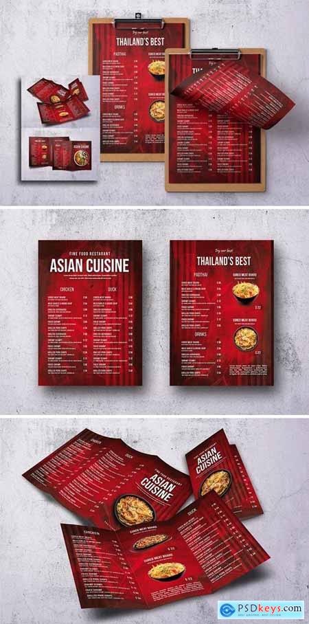 Asian Cuisine Food Menu Bundle