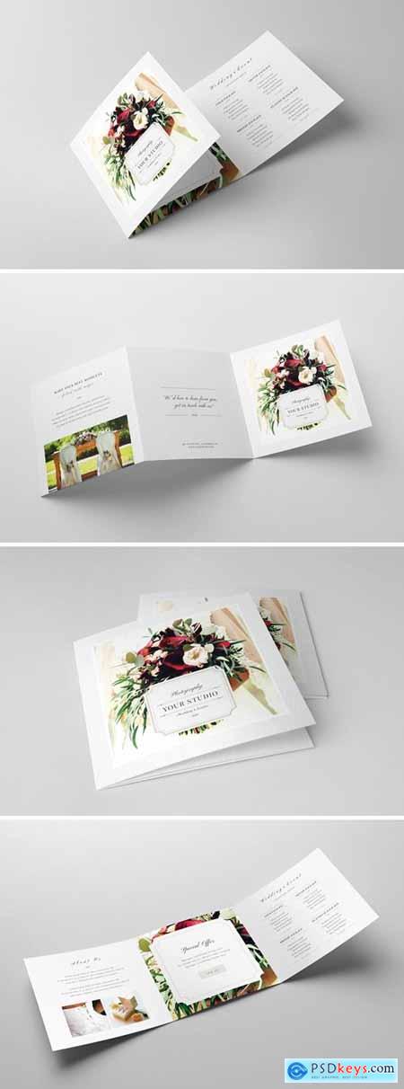 Photography Square Trifold Brochure Template