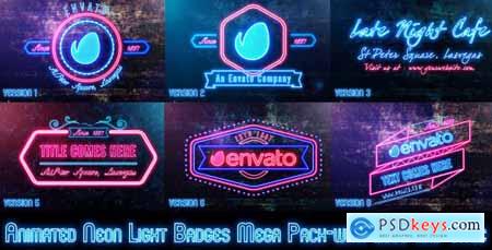 Videohive Neon Lights Badges