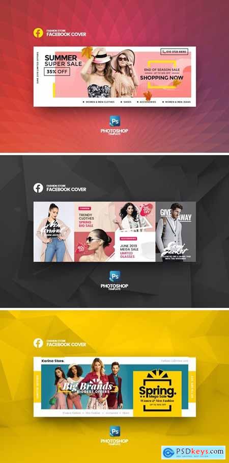 Big Sale Fashion Store Facebook Cover Template