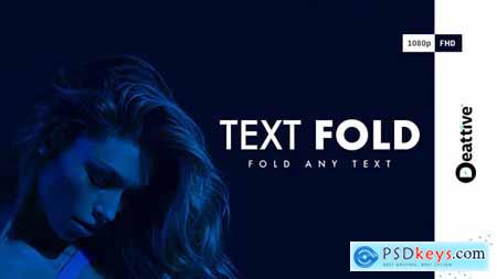 Videohive Text Fold