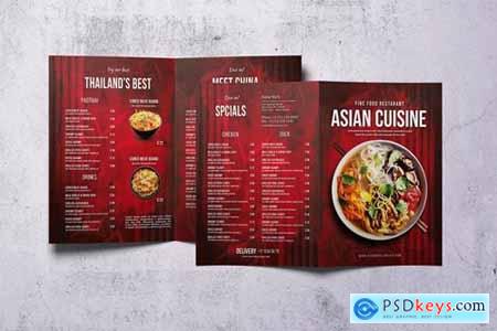 Asian Bifold A4 & US Letter Food Menu V2