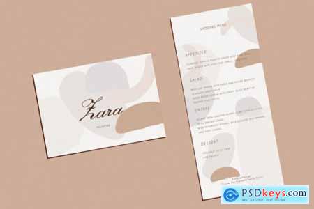 Wedding Template Suite, An Invitation Pack Abstract Modern