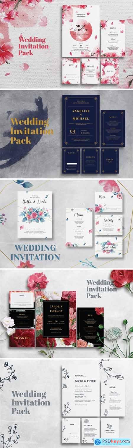 Minimalist Wedding Invitation Set