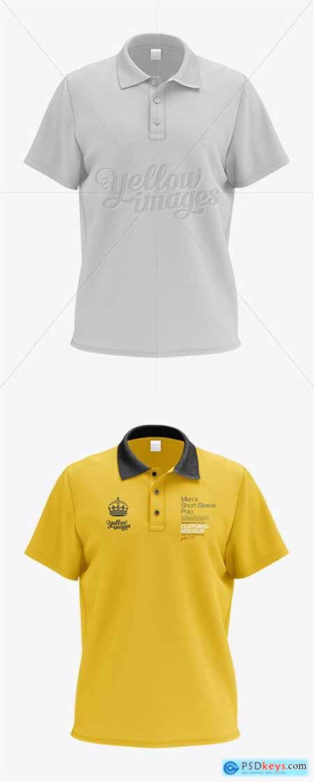 Download Mens Polo HQ Mockup - Front View 10720 » Free Download ...