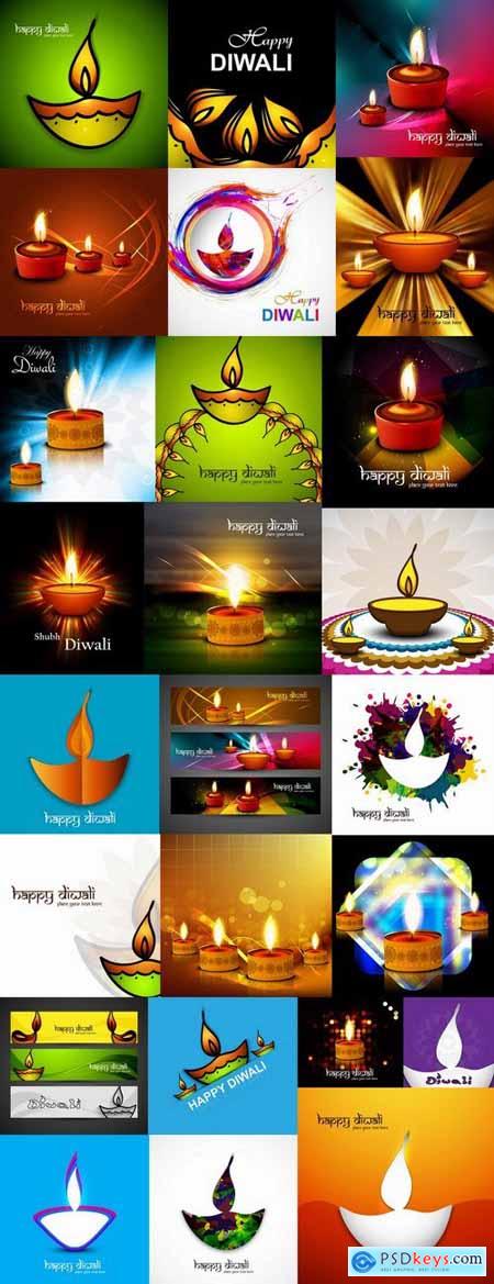 Posters Diwali vector images 25 Eps