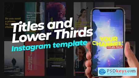 Videohive 70 Instagram Stories Titles and Lower Thirds