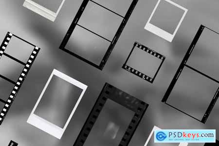 100 Film Frames & Instant Templates 3848678
